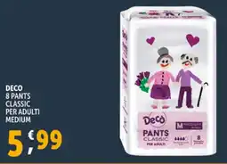 Deco Supermercati Deco 8 pants classic per adulti medium offerta