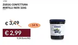 Prezzemolo e Vitale Zuegg confettura mirtilli neri offerta