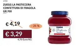 Prezzemolo e Vitale Zuegg la pasticcera confettura di fragola offerta
