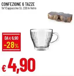 Galassia Confezione 6 tazze offerta
