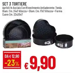 Galassia Set 3 tortiere offerta