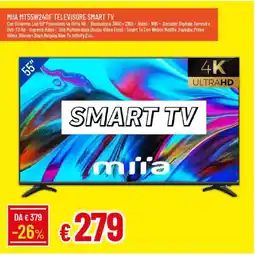 Galassia MIIA MT55W240F TELEVISORE SMART TV offerta