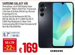 Galassia SAMSUNG galaxy A16 offerta