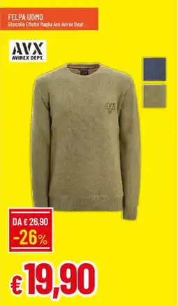 Galassia Felpa uomo AVX offerta