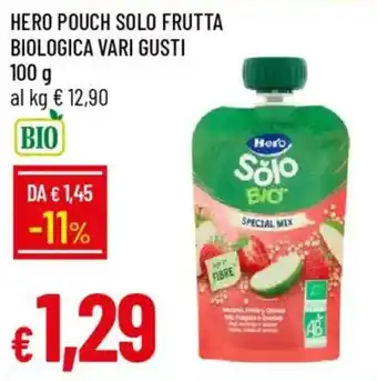 Galassia Hero pouch solo frutta biologica offerta