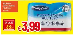 Galassia Bulkysoft doppia bobina multiuso 2 rotoli offerta