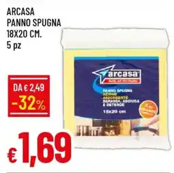 Galassia Arcasa panno spugna 18x20 cm. 5pz offerta