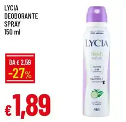 Galassia Lycia deodorante spray offerta