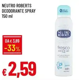 Galassia Neutro roberts deodorante spray offerta
