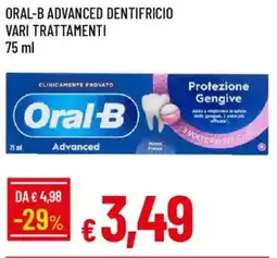 Galassia Oral-b advanced dentifricio offerta
