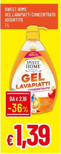 Galassia Sweet home gel lavapiatti concentrato offerta