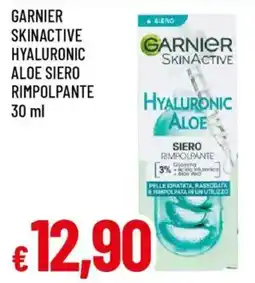 Galassia Garnier skinactive hyaluronic aloe siero rimpolpante offerta