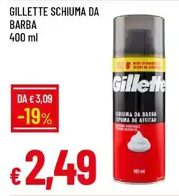 Galassia Gillette schiuma da barba offerta