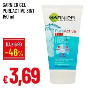 Galassia Garnier gel pureactive 3in1 offerta