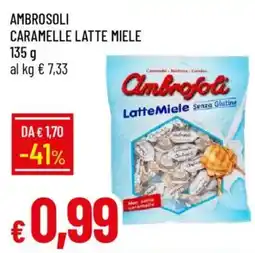 Galassia Ambrosoli caramelle latte miele offerta