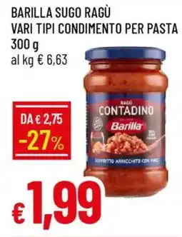 Galassia Barilla sugo RAGU condimento per pasta offerta
