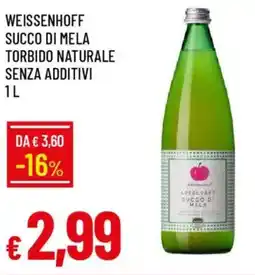 Galassia Weissenhoff succo di mela torbido naturale senza additivi offerta