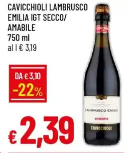 Galassia Cavicchioli lambrusco emilia igt secco/ amabile offerta