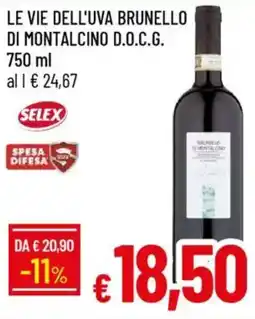 Galassia Le vie dell'uva brunello di montalcino D.O.C.G. offerta