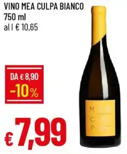 Galassia Vino mea culpa bianco offerta