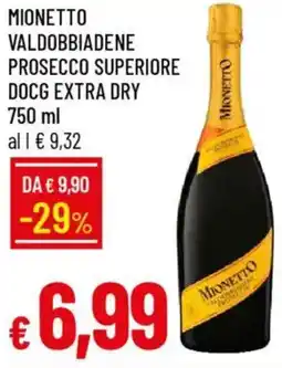 Galassia Mionetto valdobbiadene prosecco superiore docg extra dry offerta