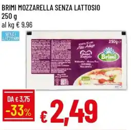Galassia Brimi mozzarella senza lattosio offerta