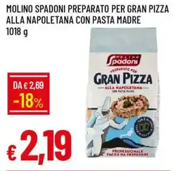 Galassia Molino spadoni preparato per gran pizza alla napoletana con pasta madre offerta