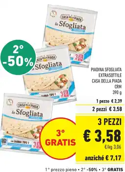 Conad Superstore Piadina sfogliata extrasottile CASA DELLA PIADA CRM offerta