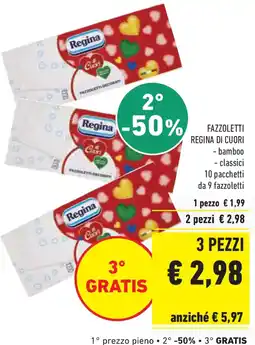 Conad Superstore Fazzoletti regina di cuori bamboo, classici offerta