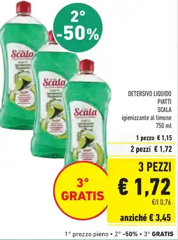 Conad Superstore Detersivo liquido piatti scala igienizzante al limone offerta