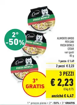 Conad Superstore Alimento umido per cani fresh bowls CESAR offerta