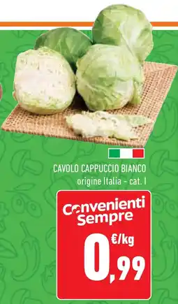 Conad Superstore Cavolo cappuccio bianco offerta