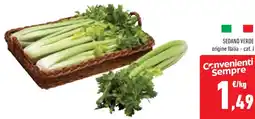 Conad Superstore Sedano verde offerta