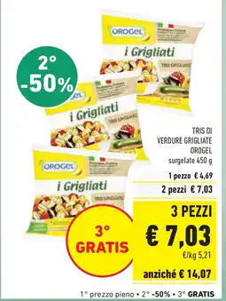 Conad Tris di verdure grigliate OROGEL offerta