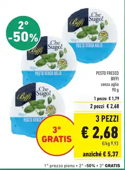 Conad Pesto fresco BIFFI offerta