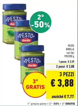 Conad Pesto BARILLA offerta