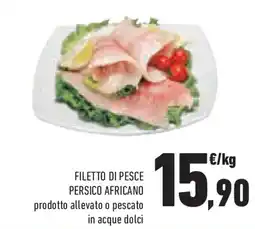 Conad Superstore Filetto di pesce persico africano prodotto allevate a pescate in acque dolci offerta