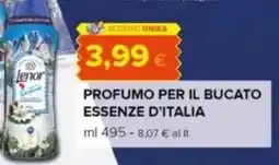 Oasi Lenor profumo per il bucato essenze d'italia offerta