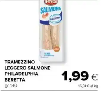 Oasi Tramezzino leggero salmone philadelphia BERETTA offerta
