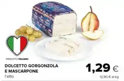 Oasi Dolcetto gorgonzola e mascarpone offerta