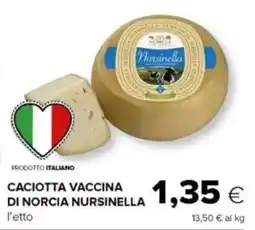 Oasi Caciotta vaccina di norcia NURSINELLA offerta