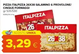 Oasi Pizza italpizza 26x38 salamino & provolone/ cinque formaggi offerta