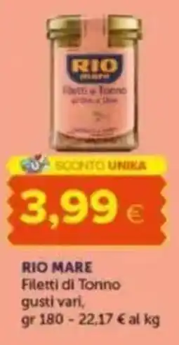 Oasi RIO MARE Filetti di Tonno offerta