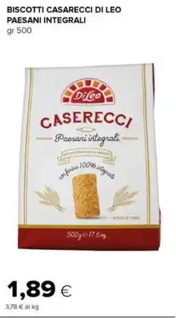 Oasi Biscotti casarecci di leo paesani integrali offerta