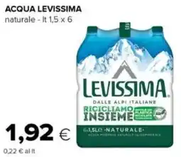 Oasi ACQUA LEVISSIMA naturale offerta