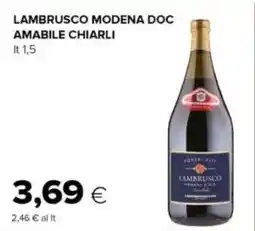Oasi Lambrusco modena doc amabile chiarli offerta