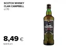Oasi Scotch whisky CLAN CAMPBELL offerta