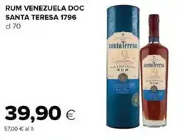 Oasi Rum venezuela doc santa teresa 1796 offerta