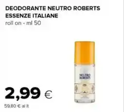 Oasi Deodorante neutro roberts essenze italiane offerta
