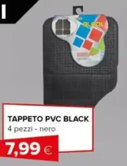 Oasi Tappeto PVC black 4 pezzi - nero offerta